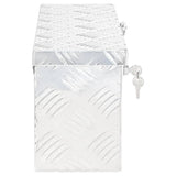 Storage Box Silver 50x15x20.5 Aluminium 152246