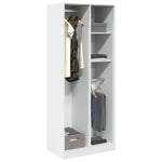 Wardrobe White 80x50x200 cm Engineered Wood 3307756