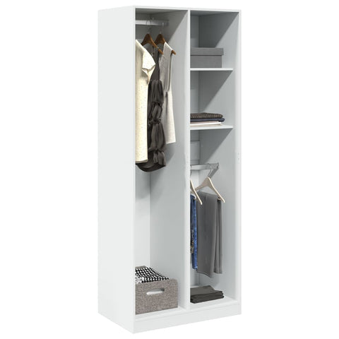 Wardrobe White 80x50x200 cm Engineered Wood 3307756