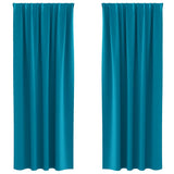 Blackout Curtains Turquoise Polyester 4107531