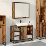 Wall Shelf with Shelf Wall-mounted Old Wood 65 x 20 x 60 cm 883608