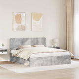 Bed Frame with Headboard Concerte 200 x 200 cm Solid Pine Wood 3412446