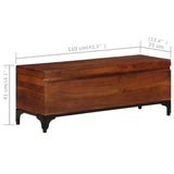 Storage Trunk 110x35x41 cm Solid Acacia Wood 328304