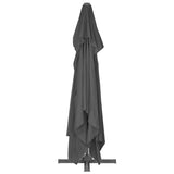 Garden Parasol with Portable Base Anthracite 276347