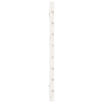 ZNTS Wall Headboard White 146x3x63 cm Solid Wood Pine 824734