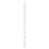 ZNTS Wall Headboard White 146x3x63 cm Solid Wood Pine 824734