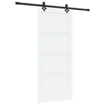 Sliding Door Manual White and black 86 x 198.5 cm 3333511