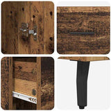 Highboard Old Wood 34.5 x 34 x 180 cm Engineered Wood 3415689