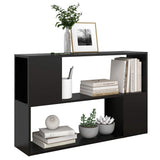 Book Cabinet Black Engineered Wood Book Cabinet Rectangular 809171
