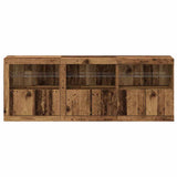 LED Sideboard Old Wood 181 x 37 x 67 cm Engineered Wood 3333111