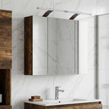 Bathroom Mirror Cabinet Smoked Oak 60 x 14.5 x 50 cm 889083