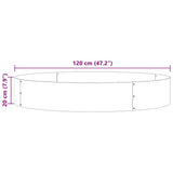 Planter Ring 5 pcs Silver 120 x 120 x 20 cm Stainless Steel 873643