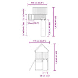 Outdoor Playset Solid Wood Douglas 3155934
