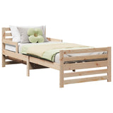 Bed Frame with Headboard Brown 80 x 200 cm Engineered Wood 877206