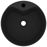 Luxury Wash Basin with Overflow Matt Black 36x13 cm Ceramic 147041