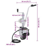 Aluminium Motorised Jockey Wheel Trailer Mover 12 V 350 W 41557
