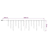 Curtain Lights 798 LEDs Warm White 2000 x 72 cm 42053484