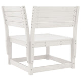 Garden Sofa Set White Solid pine wood 3 Piece Modular 3216986