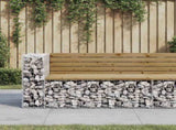 Garden Bench Natural Wood Impregnated Wood Pine Medium Durable 834385