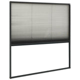 Plisse Insect Screen for Windows Aluminium Anthracite 120x120cm 148666
