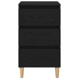 Bedside Cabinet Black Oak 40 x 35 x 70 cm Engineered Wood 863429