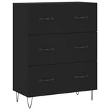 Highboard Black 69.5x34x180 cm Engineered Wood 3189374