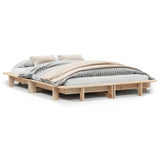Bed Frame without Mattress 120x200 cm Solid Wood Pine 850662
