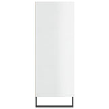 Shelf Cabinet High Gloss White 69.5x32.5x90 cm Engineered Wood 828390