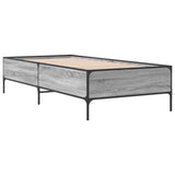 Bed Frame Grey Sonoma 80 x 200 cm Engineered Wood 8009122