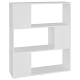 Book Cabinet Room Divider White 80x24x94 cm Engineered Wood 809125