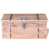 Two Piece Storage Chest Set Acacia Wood 244054