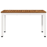 Garden Bench 80.5 x 35 x 45 cm Solid Acacia Wood Rectangular 901293