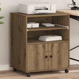 Printer Stand Artisan Oak 60 x 48 x 74 cm Engineered Wood 862286