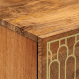 Side Cabinets 2 pcs 60x33x75 cm Solid Wood Mango 3206309