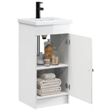 Bathroom Vanity with Sink High Gloss White 42 x 40 x 84.5 cm 890058