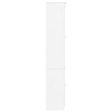 Glass Display Cabinet ALTA White 77x35x186.5 cm Solid Wood Pine 353950