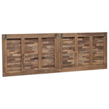 Bed Headboard Natural Solid Teak Wood 42024550