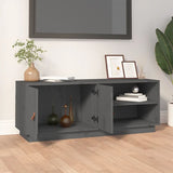 TV Cabinet Grey 105x34x40 cm Solid Wood Pine 818222