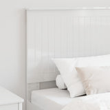 Headboard with Headboard Gloss White 90 cm Engineered wood 887807