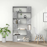 Book Cabinet Room Divider Concrete Grey 100x24x188 cm 3082075
