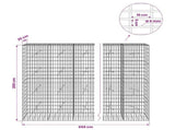 Gabion with 5 mm Wire and 5x10 cm Mesh 650x20x200 cm 3464599