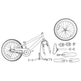 Kids Bike 20 Inches for 6-11 Years Old Blue Black 42009343