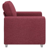 Sofa Wine Red 100 x 77 x 82 cm Fabric 4105210