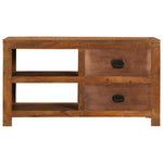 ZNTS Coffee Table with 2 Drawers 90x40x50 cm Solid Mango Wood 247940