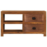 ZNTS Coffee Table with 2 Drawers 90x40x50 cm Solid Mango Wood 247940