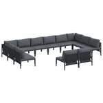 Garden Sofa Set Anthracite Steel 3379020