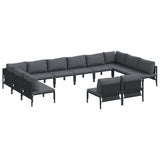 Garden Sofa Set Anthracite Steel 3379020