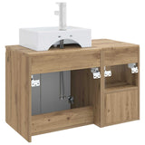 Bathroom Furniture Set 2 pcs Artisan Oak Engineered Wood 3404063