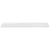 Floating Wall Shelves 2 pcs High Gloss White 120x23.5x3.8 cm MDF 323758