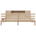 Bookcase Bed without Mattress 200x200cm Solid Wood Pine 3322718
